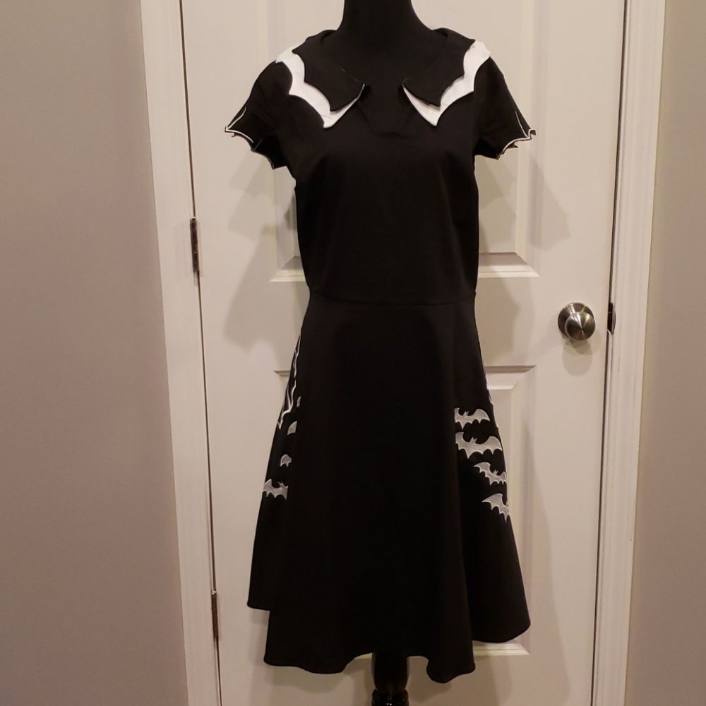 Spider web and Bat Dress Halloween Theme sz 16